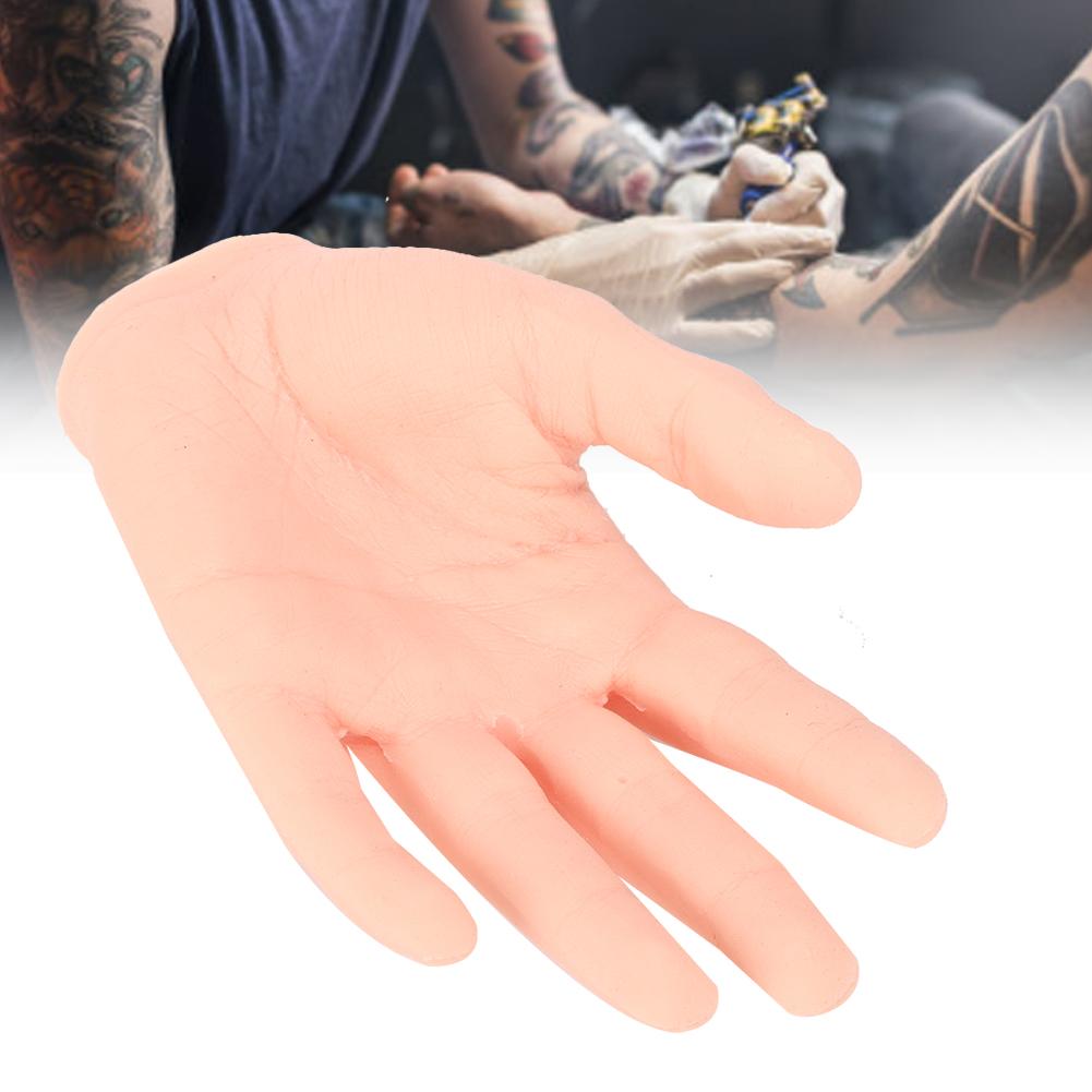 Tattoo Practice Hand Silicone Soft Tattoo Practice Fake Hand for Tattoo Artists Beginners (Left