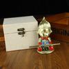 Brass Wukong Office Car Dashboard Pure Ornament Gift Box Sitting Zodiac Monkey Copper Craft