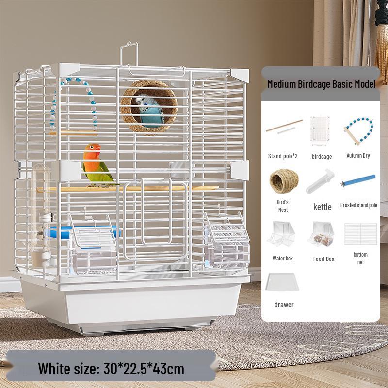 Luxury Birdcage with Breeding Box for Parrots and Budgies - Large Aviary for Cockatiels, Mynas, and More