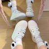 Spring and Summer Velcro Subculture Home Cute Leisure Platform Sole Canvas Shoes Board Shoes Round Head