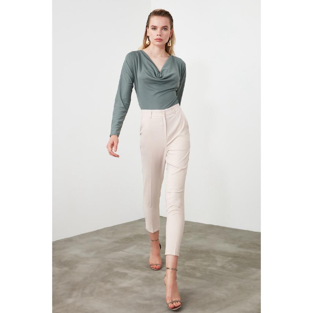 Black Basic Woven Trousers Twoss19st0038