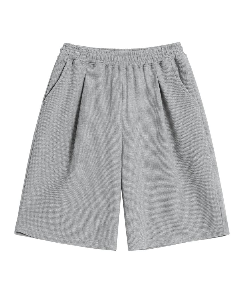 BRENSON ( Waffle ) Single-Pleat Waffle Shorts ( 4 Colors )