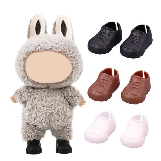 Doll Shoes for 17cm La Bubu Soft Mini Boots Doll Display Footwear Cute Fashion Accessories Gift for Doll Collection Display