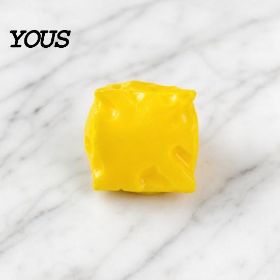Portable Stress Ball Shapeable Cheese Squeeze Toy, Anxiety Relief Triangle Sensory Toy Slow Rising Cube Pinch Home Office Relaxation Tool