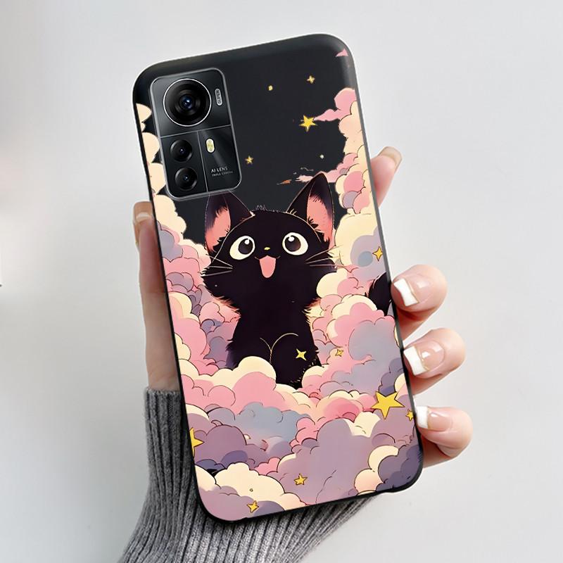 Casing For ZTE Blade A72s A7050/V41 Smart Case Luxury Dragon Cute Cool Boys Girls Black Matte Soft TPU Silicone Shell Back Cover