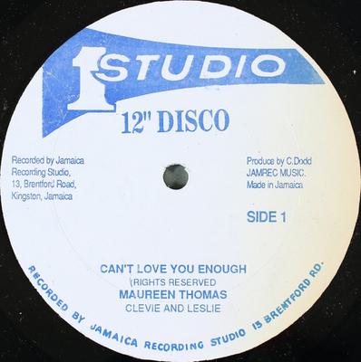 12inch Record MAUREEN THOMAS - Can't Love You Enough NONE Studio One Jamaica Reggae, Ska & Dub Used