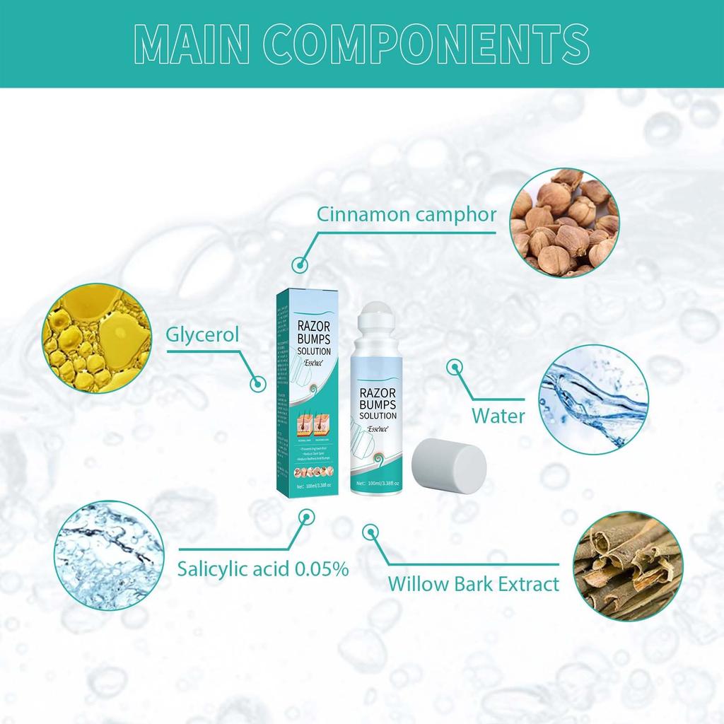 Ingrown Hair Care Ball Bump Care For Bikini Area Jade Care,Specially Designed For Delicate Areas,Offering Targeted Relief From Shaving Bumps 100ML