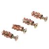 30/50/100Pcs Door Hinge Thread Repair Screws Metal Wall Anchors Self Tapping Screws Ribbed Anchors Set For House Decoration