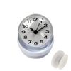 HaOhana Waterproof Bathroom Clock with Suction Cup, Wall-Mounted Analog Clock with Second Hand, Suitable for Kitchen, Refrigerator, and Dressing Room