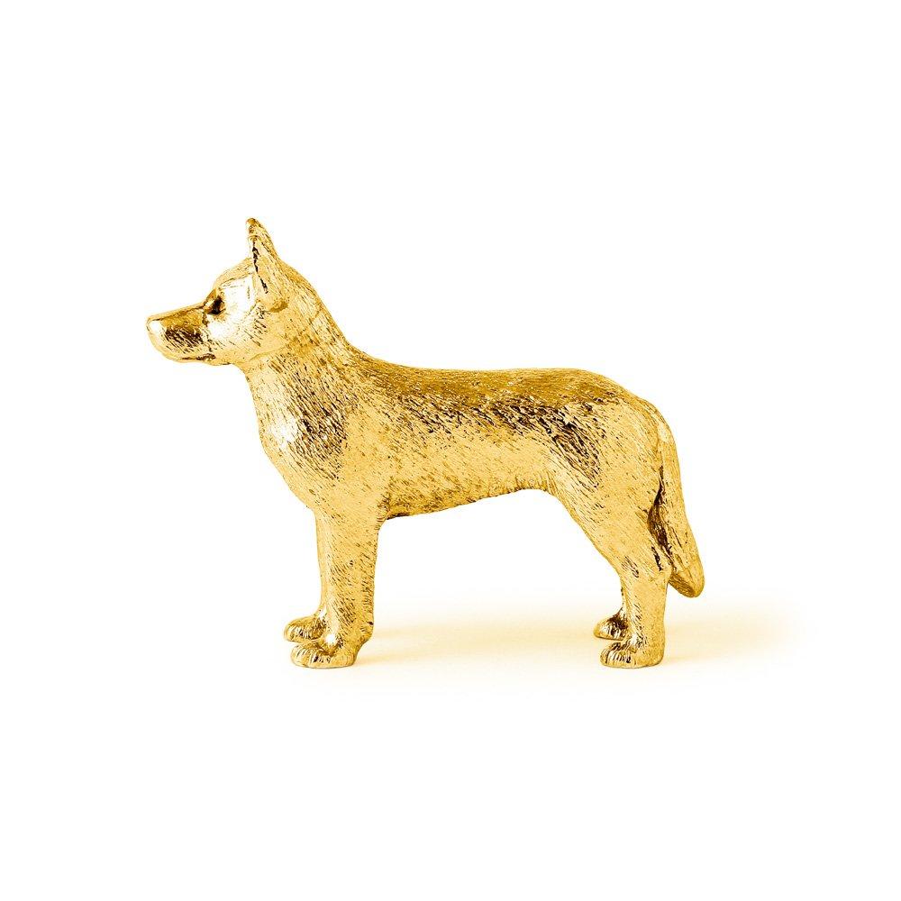 Siberian Husky 22ct Gold Plated Made In England Art Dog Figure Collection
