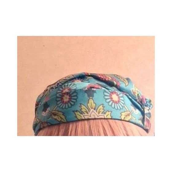 Used Made in Italy Floral Bandana Hat Unique 90s 80s LITMUS Rokie