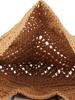 Exquisite Handmade Triangle Knit Shoulder Bag for Beach and Commute