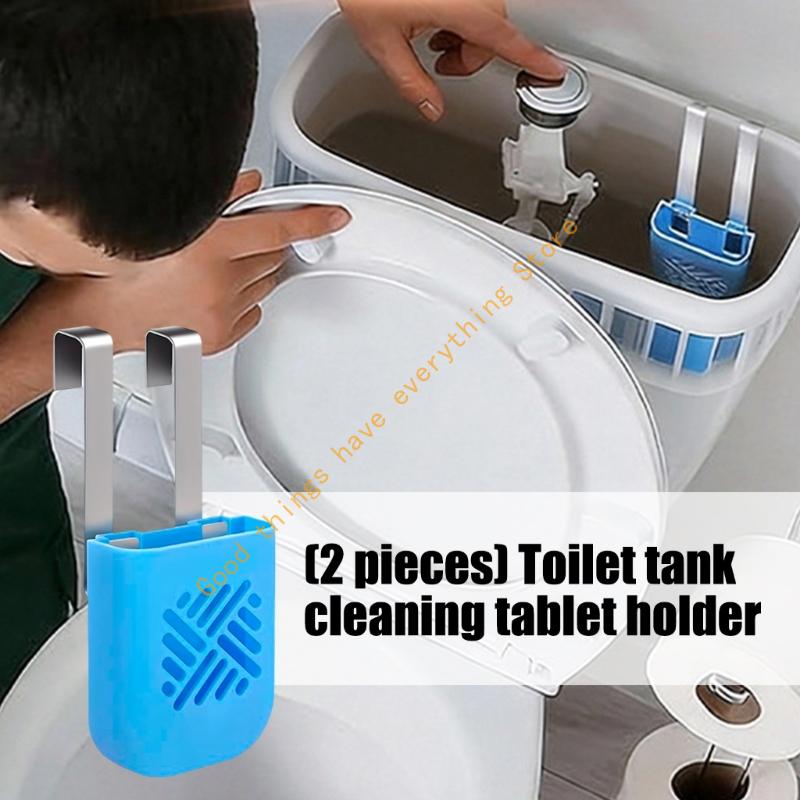 Toilet Cleaning Tablet Holder Toilet Bowl Tablet Hanging Organizers Tablet Bracket For Universal Toilet Cleaner 55KF