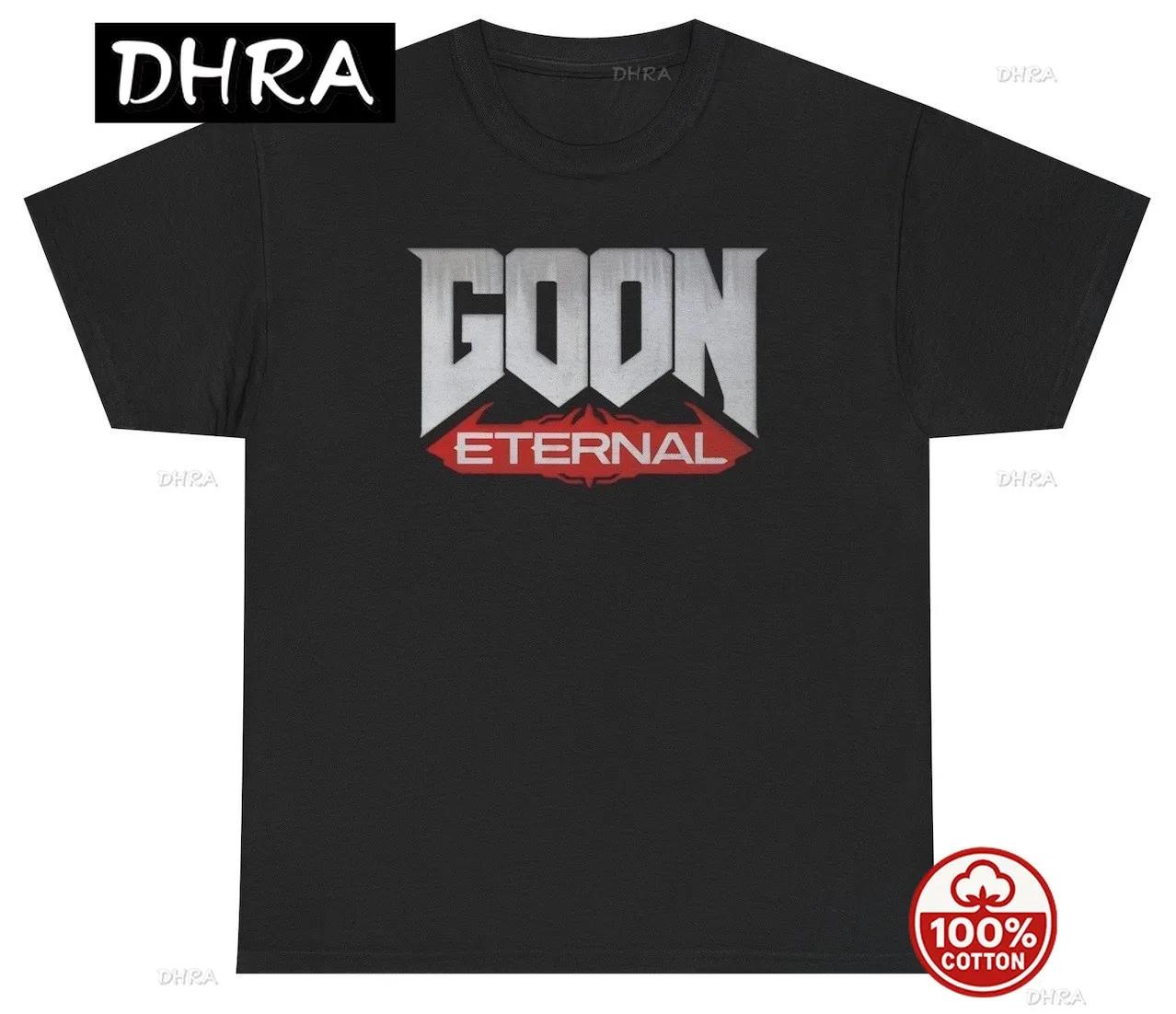 Goon Eternal Doom Eternal Parody T Shirt Funny Gaming Meme Tee for Male Shirt Aesthetic T Shirts Casual Top Cotton Tee Y2K S
