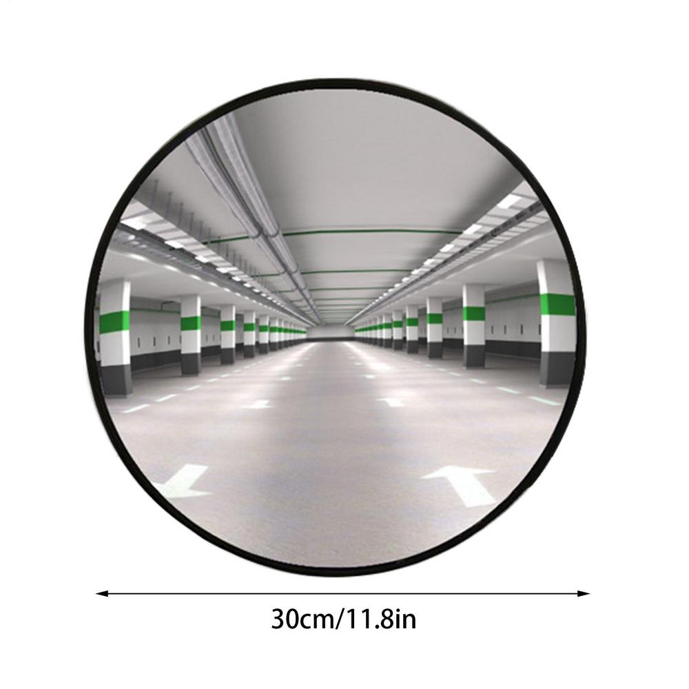 

Parking Garage Mirror 11.8in Convex Driveway Mirror Round Fish Eye Mirror Wide Angle Driveway Mirror For Blindspot With