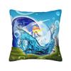 Frutiger Aero Fishies Square Pillow Cases  Cushion Covers Awesome Zipper Decor Pillowcase for Seat 40x40cm