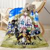 Fantasy Adventure Journey Customize Your Name Blanket Gift Customizable Blanket Soft & Cozy for Livingroom Home Decor Nap Seaside