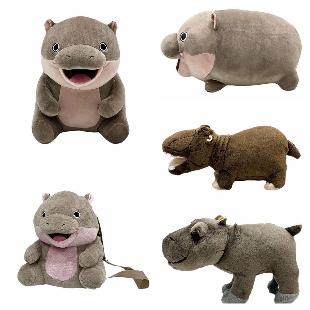 Sitting Posture Moo Deng Plush Toys The Bouncy Pig Pygmy Hippopotamus Pillow  Christmas Gift
