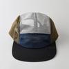 Full Mesh 5 Panel Hat Aesthetic Color Block Quick Dry Baseball Cap Soft Top Lightweight Breathable Sun Hat Outdoor Streetwear