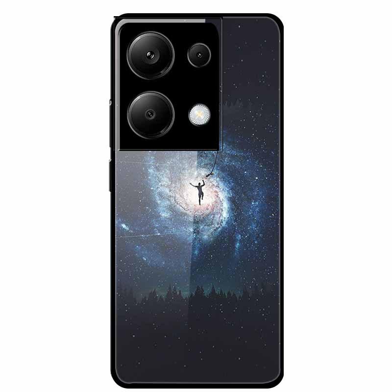 Redmi NOTE 13 PRO 4G Case with Tempered Glass & Aesthetic Color Painting