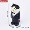 Zakka Japanese Wedding Cat Statue Cute Miniature Fairy Garden Accessories Artificial Landscape Toy Lawn Ornaments Model Ornament