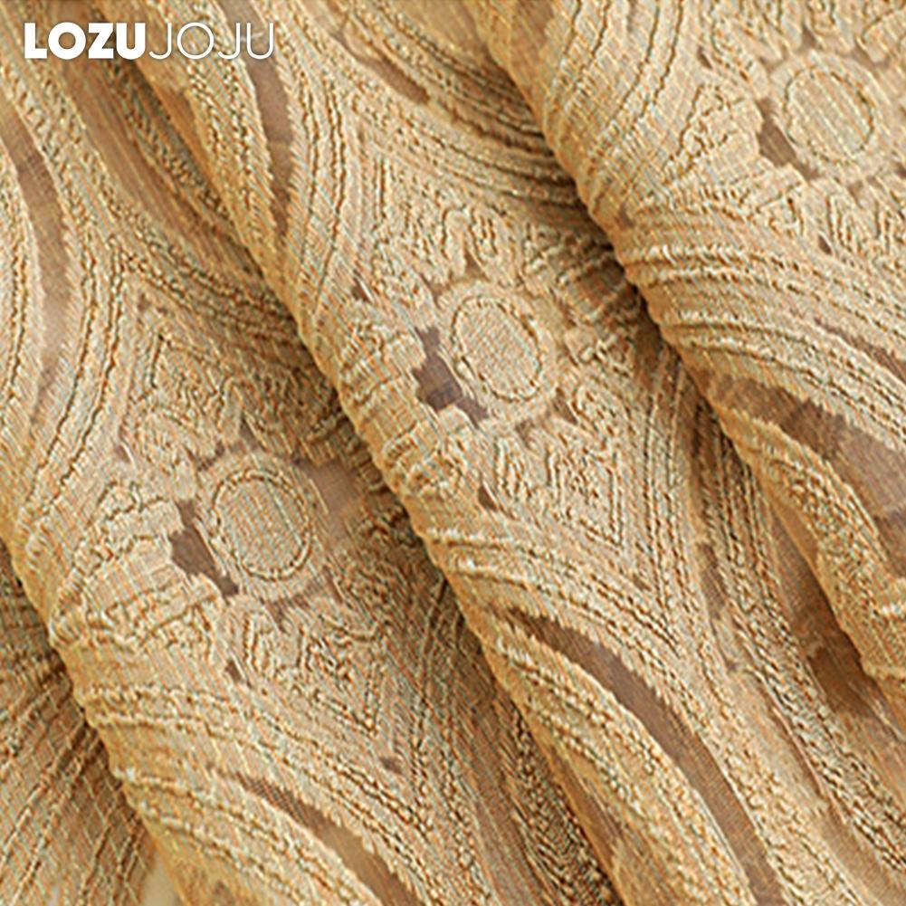 1PC LOZUJOJU Fashionable and Elegant European Hollow Out Tulle Curtains and Sheer Curtains for Living Room Bedroom Home Decor