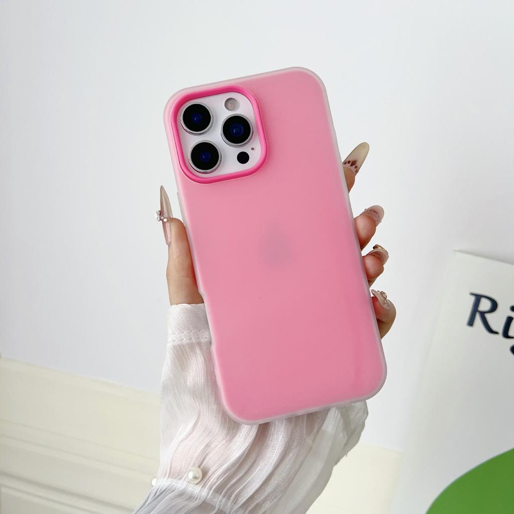 2-in-1 Jelly Phone Case, Apple 17 Pro Max/16E Candy Color, Minimalist, Suitable for iPhone 17 Matte Case