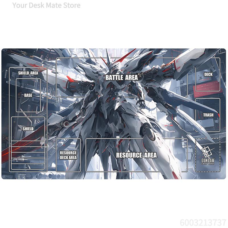 2026 New Gundam GCG Solo Play Mat DIY Anime Card Game Mat Non-Slip Single Player Table Mat Gift for Kids Collectors