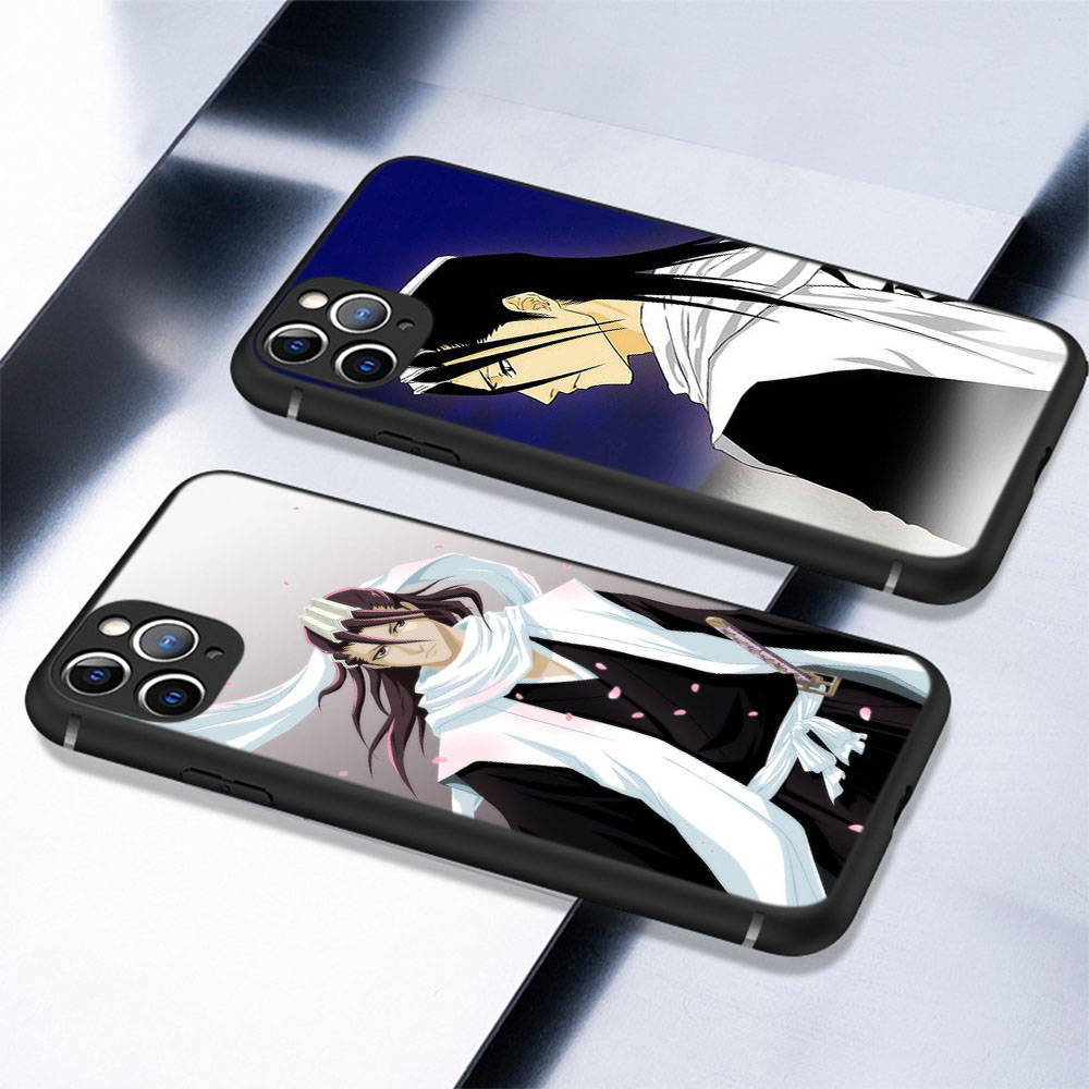 Capa Bleach DT26 para iPhone 16 15 Plus 14 13 12 11 Pro 8 7 6S 6 SE 5S X XR XS Max Realme C30 C33 C31 9I Huawei P30 Capa Preta Macia
