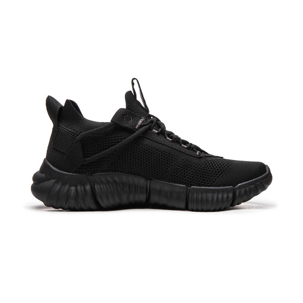 Li Ning Wukong Mode Trend Sport Bequem Niedrige Schnürschuhe Herren Sneaker Schwarz AGLW097-1
