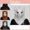 Verspielte Katze Niedliche Kopfmaske mit beweglichem Kiefer für lustige Feiern Festlich