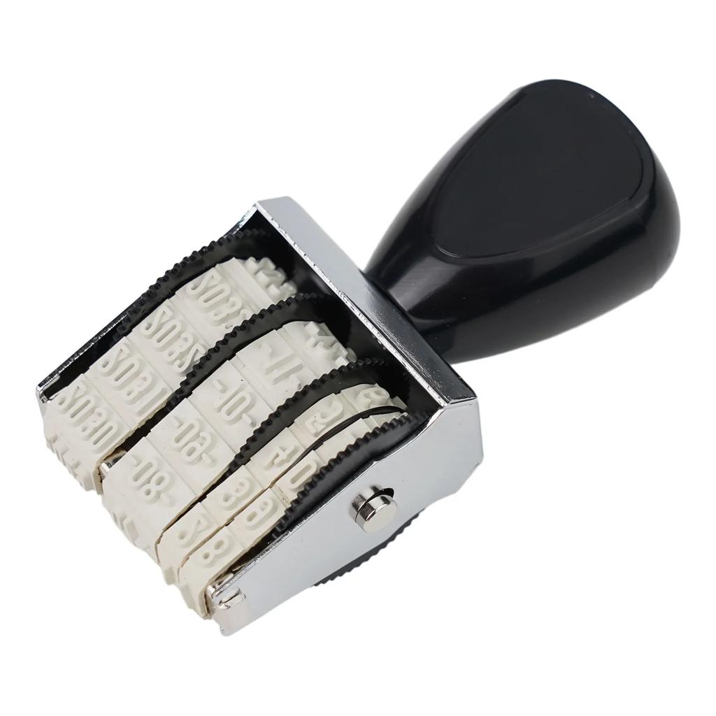 Cute Date Stamp Manual Date Stamp For Planner Bussiness Adjustable Rubber Stamp Ink Pad Date Diary School Stationery