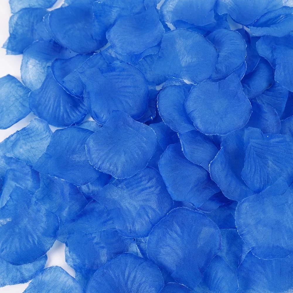 

Wholesale Artificial Silk Rose Petals Colorful Red Black Simulation Fake Flowers Petal Wedding Valentines Day Romantic Party 500pcs-(5Pcak)