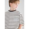 Mucmukn Unisex Kids' Striped Cotton Blend T-Shirt