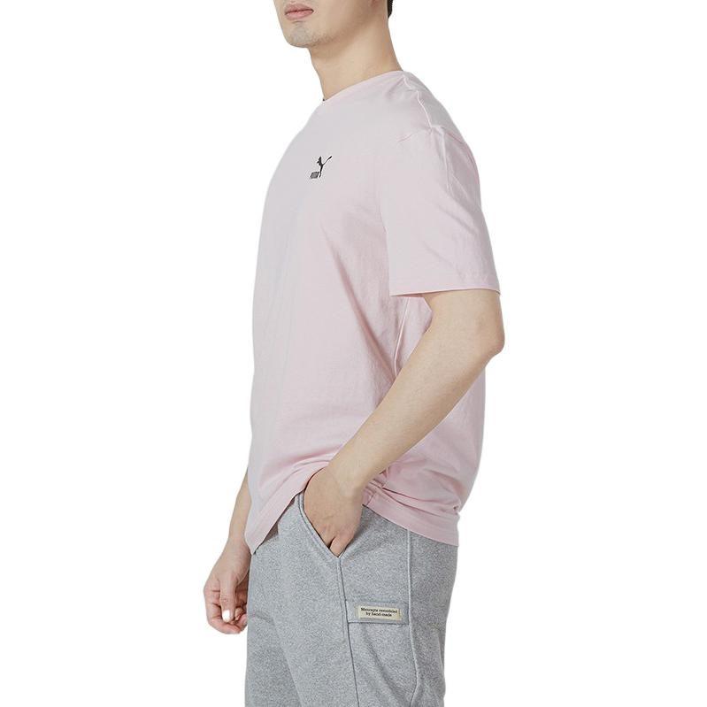 PUMA Set in Sleeve T Shirt Men's Pink 536926-16