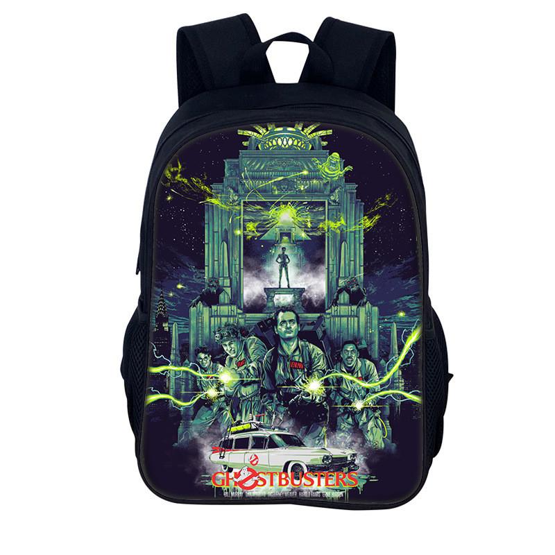 Ghostbusters 3d Print Kids Backpack With Nylon Material For School And Daily Use