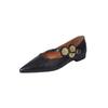 Fashion Flat Shoes for Women 2025 Spring Autumn French Fashion New Pointed Toe Loafers Women Ladies Shoes Luxury