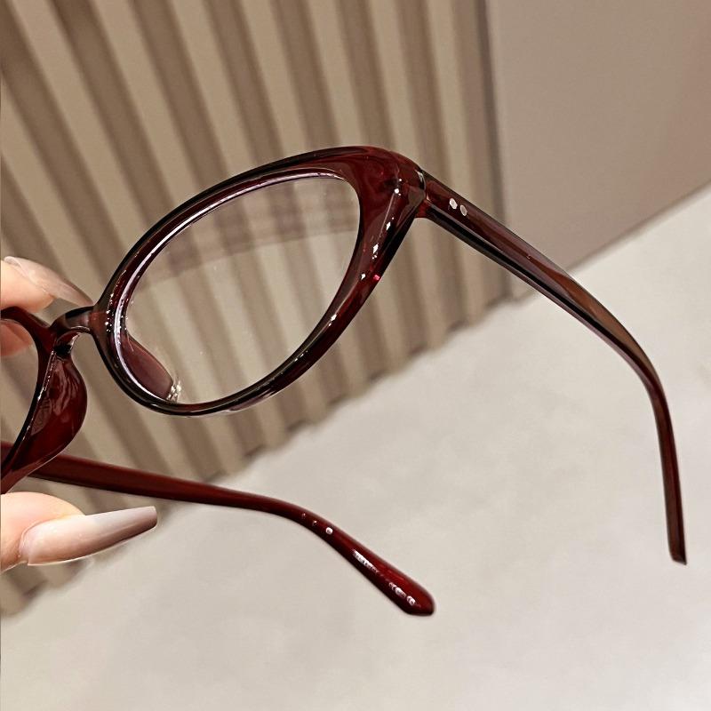 Small Cat Eye Eyewear Transparent Computer Glasses Frame Women Men Anti Blue Light Blocking Glasses Optical Spectacle Eyeglass
