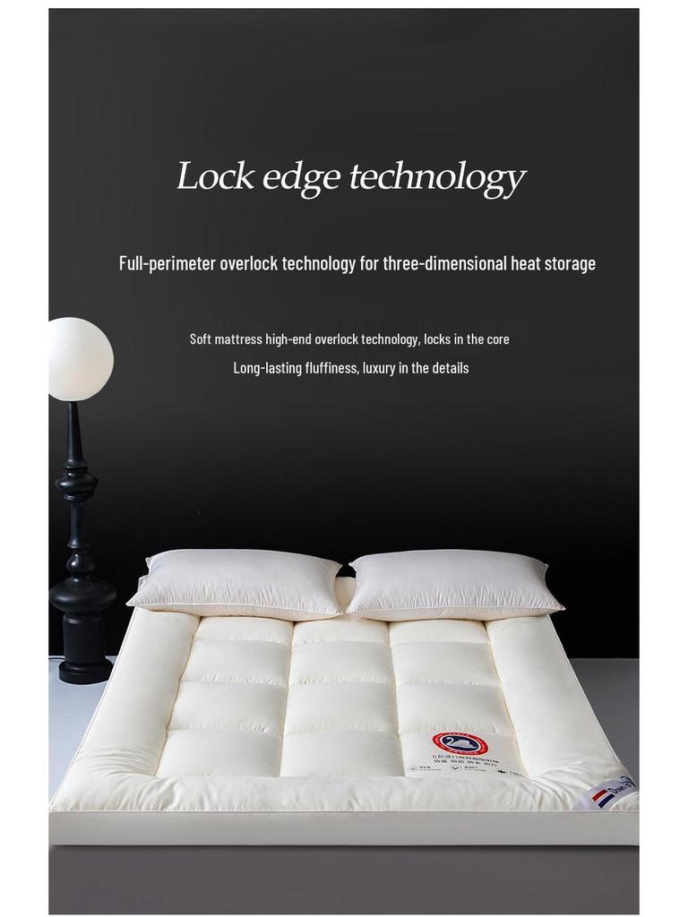 Class A 3D Feather Down Mattress Topper for Dorms, Hotels, and B&Bs