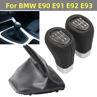Manopla de Câmbio Manual Alavanca de Câmbio Bastão Cobertura de Bota Polaina Acessórios para Carros para BMW Série 3 E90 E91 E92 E93 2005-2012