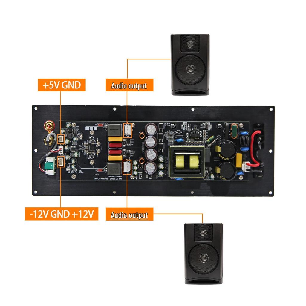 MA5332MS High Power 2x200W HIFI Stereo Amplifier Board for Audiophiles