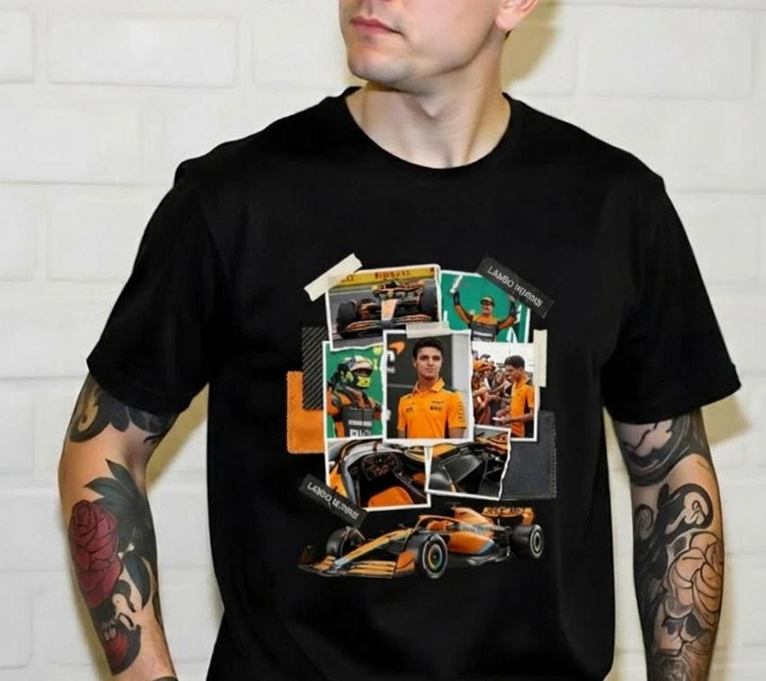 LANDO NORRIS F1 CUSTOM DESIGN - T-Shirt Size S-5XL 3XL