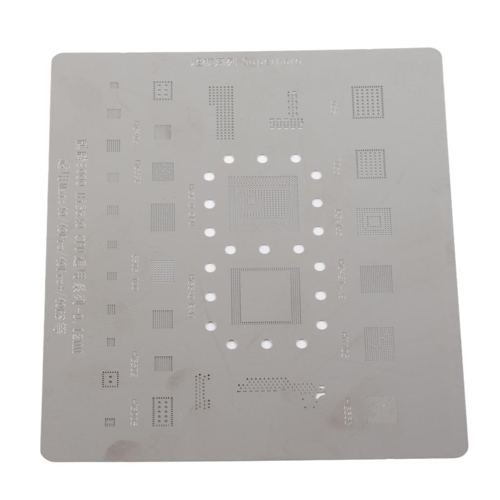 BGA Reballing Stencil Template Stainless Steel Portable High Temperature Resistant Reballing Rework