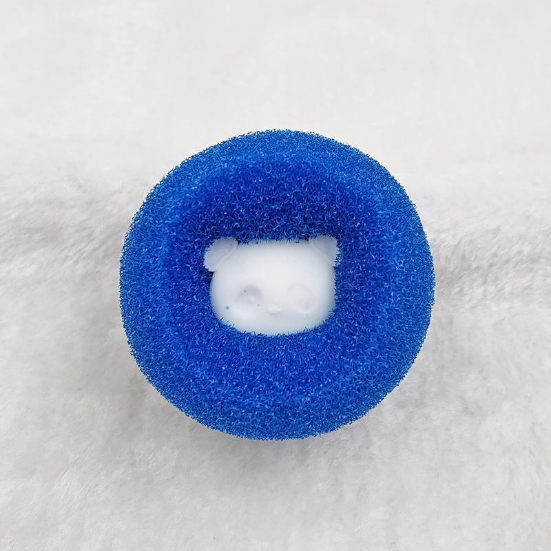 

Губка для стирки, джерси, противозапутывающие ворсовые ворсовые шарики для чистки стиральной машины, волшебный шарик для дезинфекции, шарик для стирки #C10PC# синий