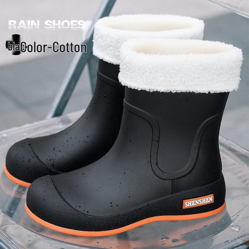 

Корейський стиль жіночої моди водонепроникні гумові чоботи - високі протиковзкі, довгі трубки для вулиці з гумовим покриттям Size 37