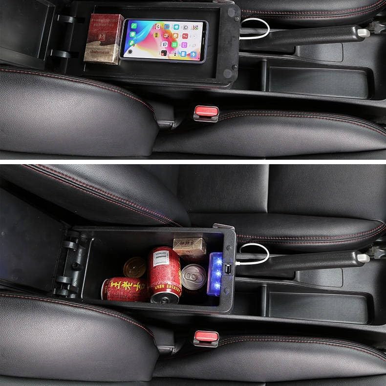 Nexxxly Console Compatible with OEM Designed for Suzuki Jimny Storage Easy USB Charging Armrest/Console Box, Slide-Out, Holders, JB74W/JB64W, Box,