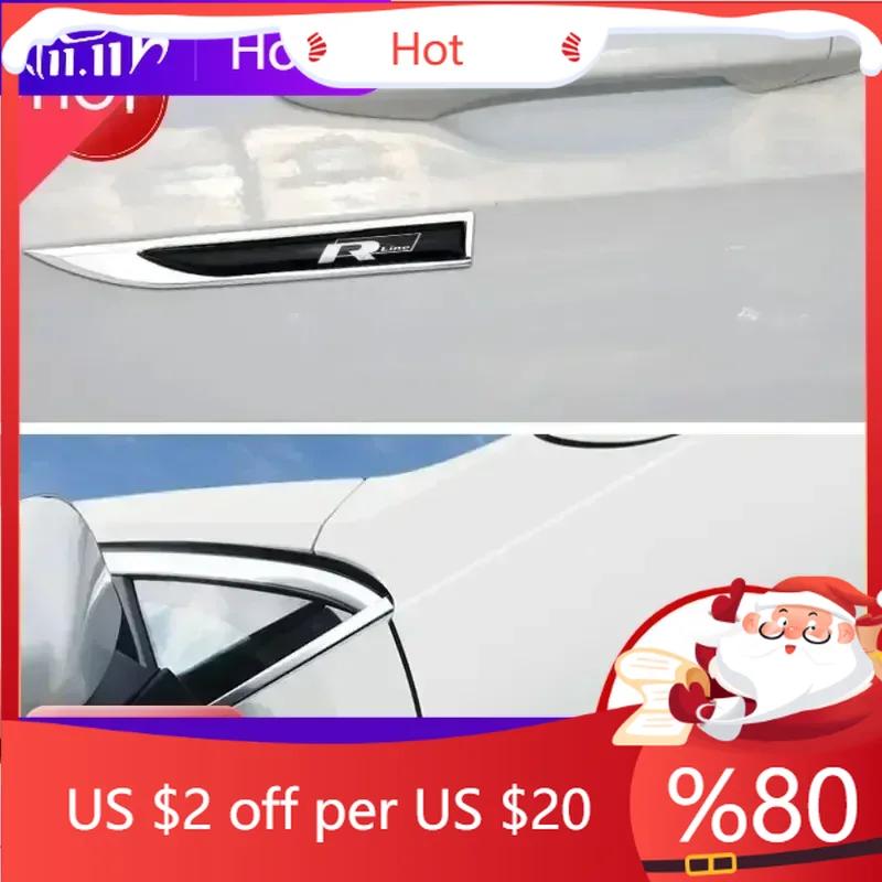 Nové Pro Volkswagen VW Polo Golf 6 Passat B6 T5 TSI R 3D Kovový Epoxidový Logo Znak Samolepka na Auto Autodoplňky Znak na Blatník D