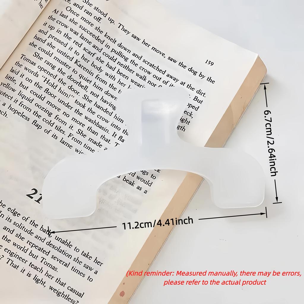 Book Clip - White: Use Desk Clip, Strong Page Holder, Notebook Folder, Office Supplies