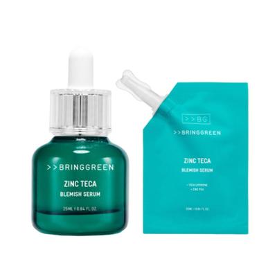 Bring Green Zinc Teca Trouble Sérum 25ml + Recharge – Soin Apaisant pour Peau à Tendance Acnéique
