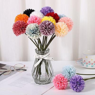 10/20PCS Artificial Flower Silk Dandelion HydrangeaHomeRoom Wreaths Wedding Bouquet Bridal Festival Party Yard Accessories Decor